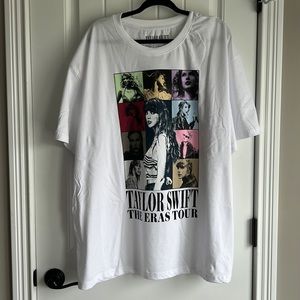 Taylor Swift: The Eras Tour White Tshirt Eras Merch 2XL/XXL (REAL AND BRAND NEW)